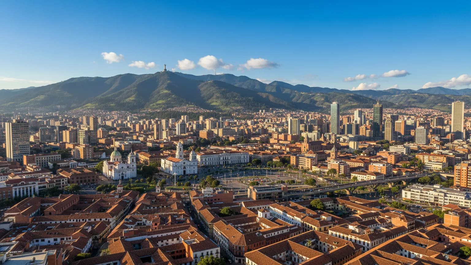 Vue panoramique de Bogotá