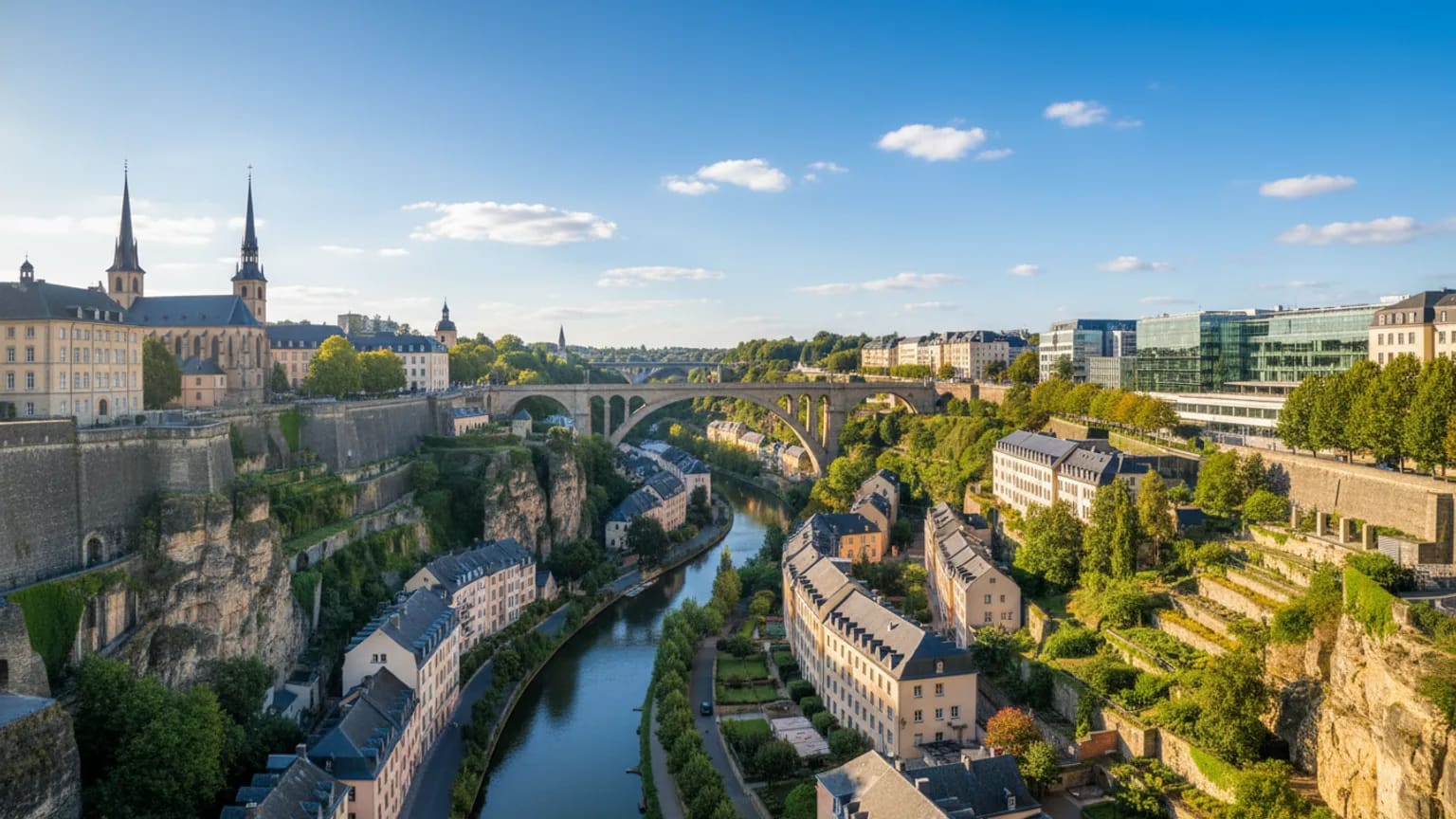 Vue panoramique de Luxembourg City