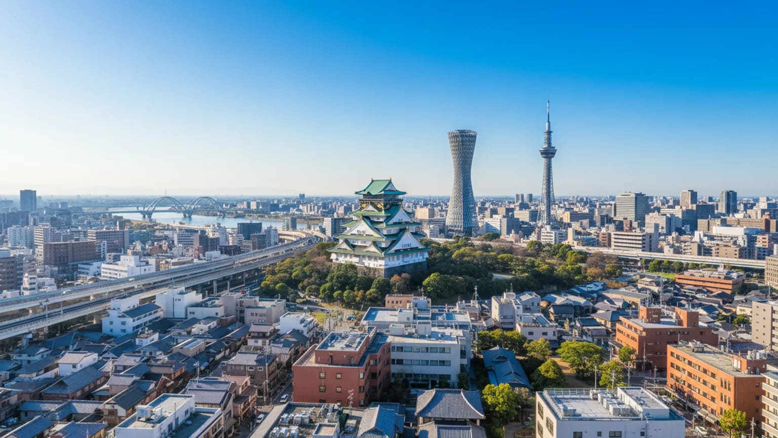 Vue panoramique de Nagoya