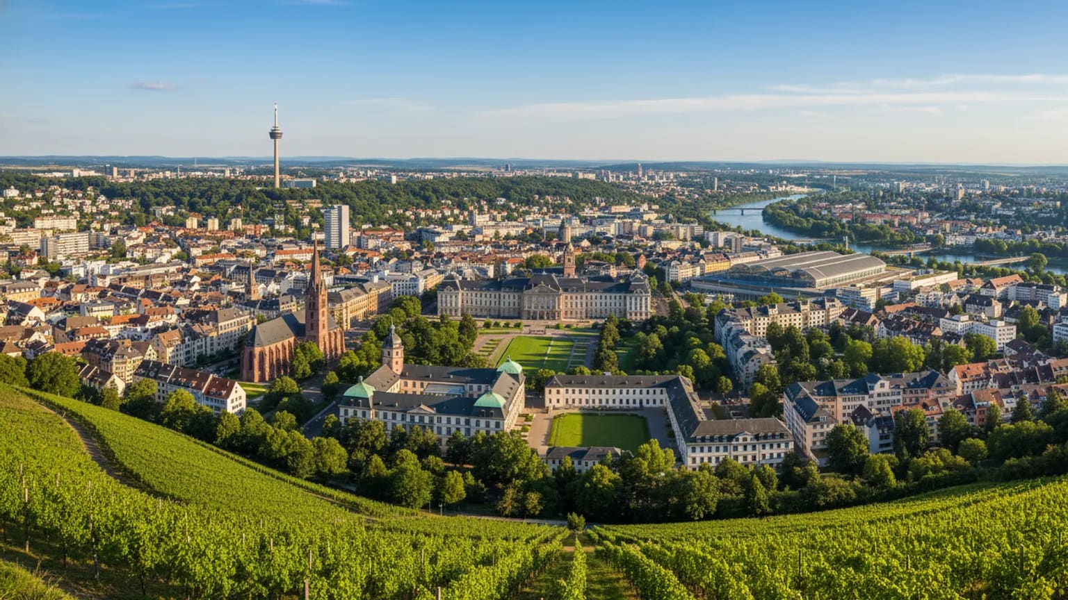 Vue panoramique de Stuttgart