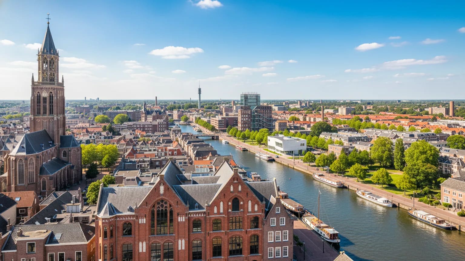 Vue panoramique de Tilburg