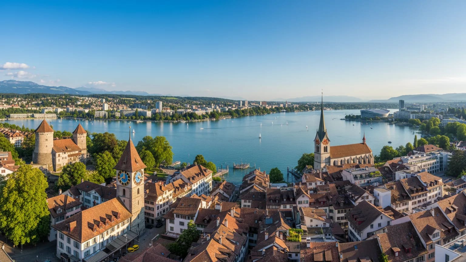 Vue panoramique de Zug